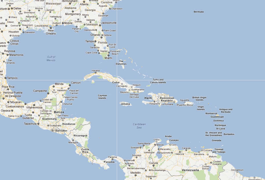 karte von anguilla barbuda karibik inseln